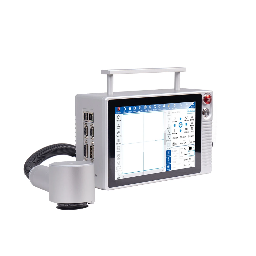 18W Portable Air-cooled Fiber Integrated Laser Engraving Machine DOCOD Laser Marking Equipment for Industrial Applications