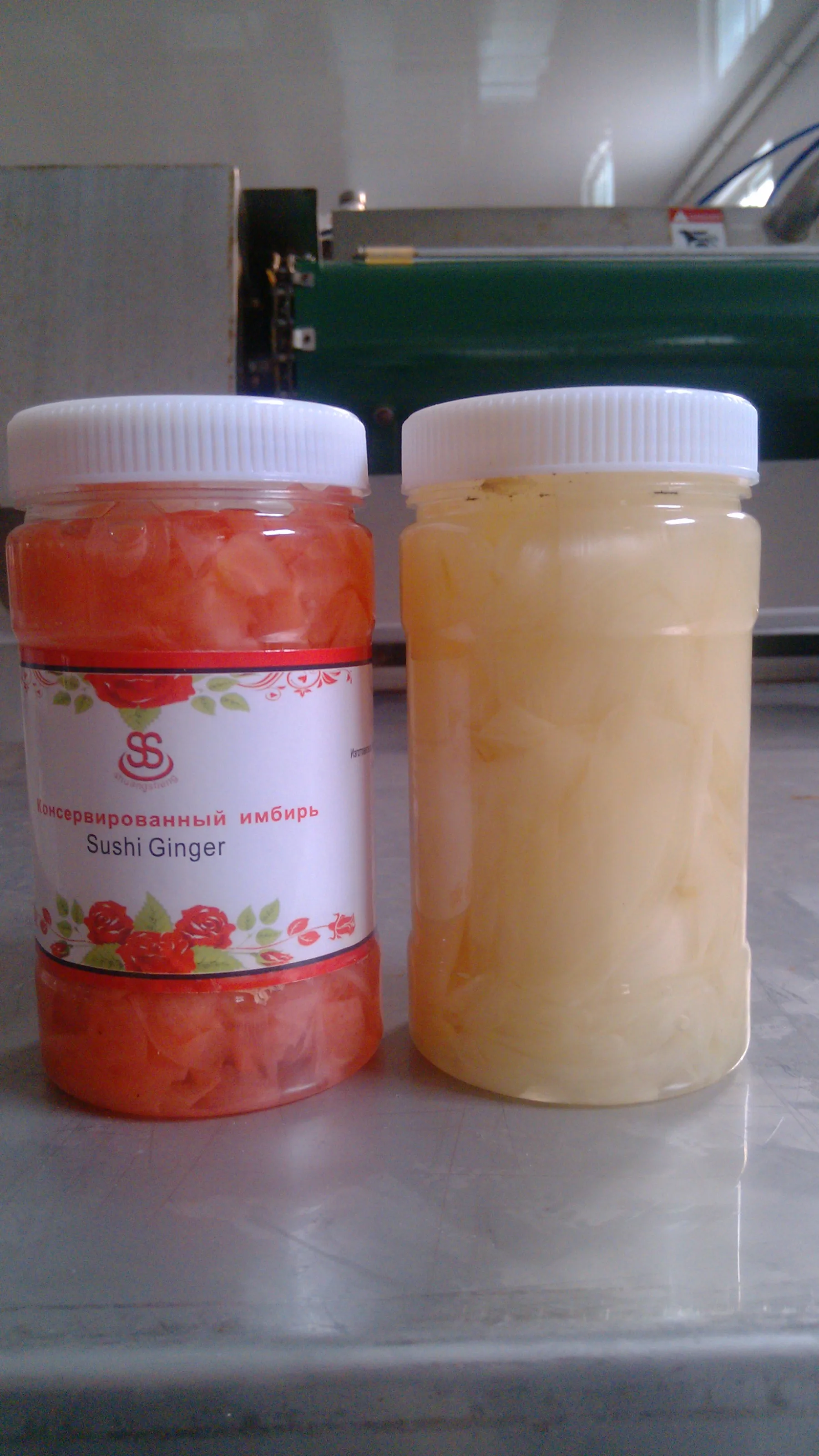 
180-360G/plastic bottle EU recipe Chinese Mature New Pickled Sushi Ginger White Pickled Sushi Ginger Pickled Sushi Ginger 