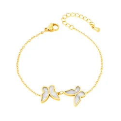 AFXSION Amazon hot Dubai gold jewelry, three-layer Cuban chain beaded chain and diamond bracelet stainless steel bracelet