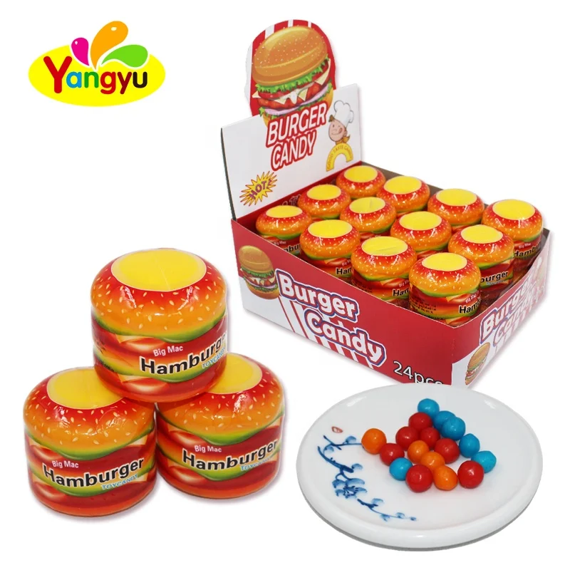 Hamburger shape soft candy burger candy