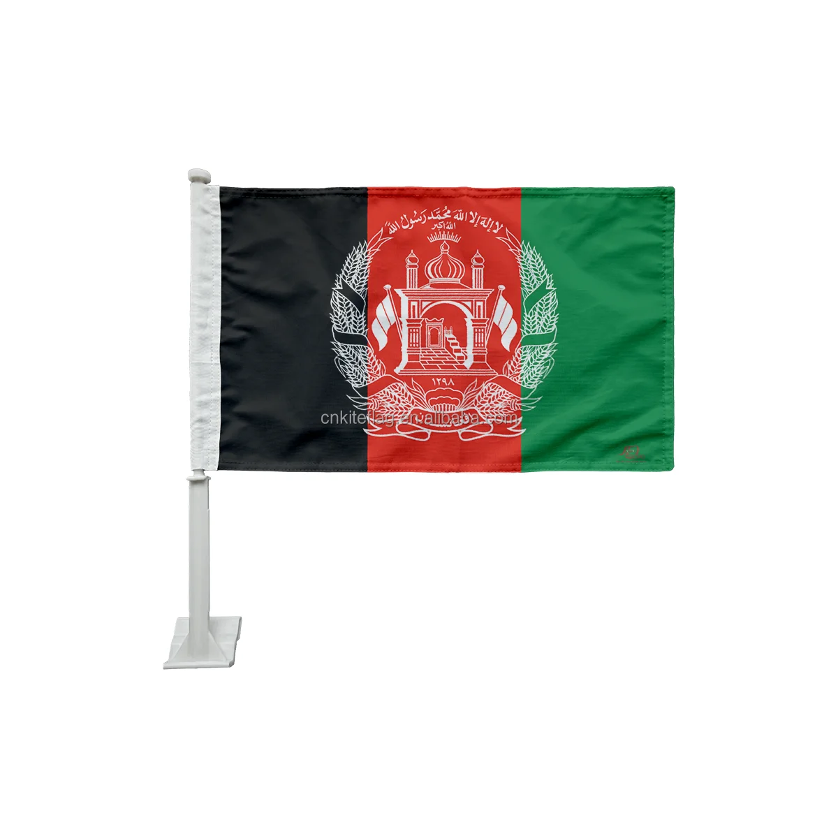 custom 12x18 in polyester Afghanistan car flag double side afghan flag for car