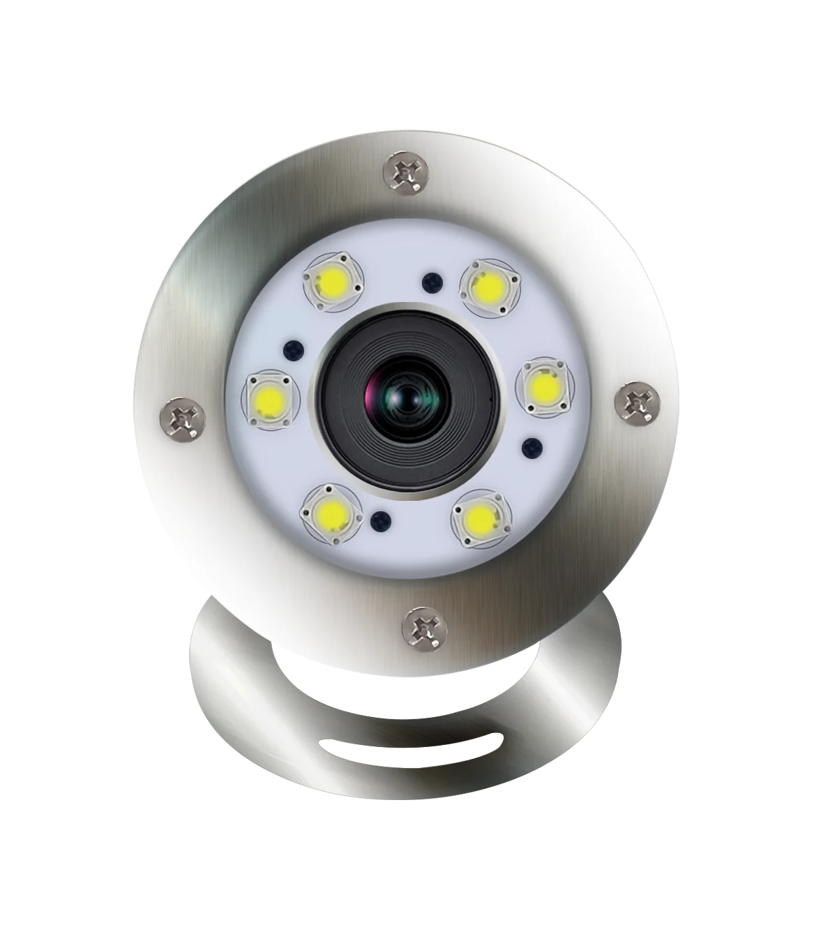 HD 4.0MP Zinc Alloy IP68 5 Meters Underwater IP Camera with Optical Zoom and 6 Adjustable White LED Lights