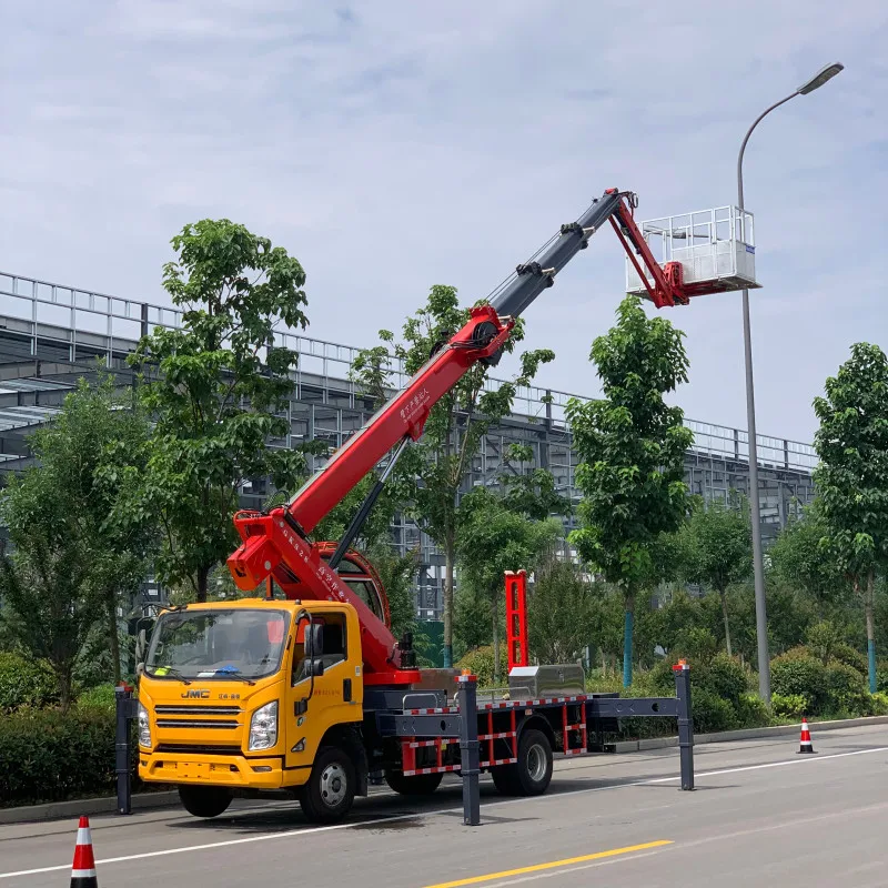 High platform truck 28m ladder moving house truck