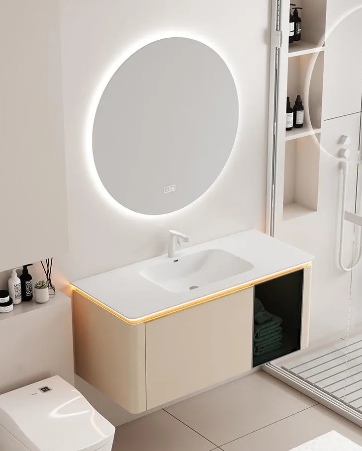 Premium Quality Bathroom Vanity,waterproof Wooden Bathroom Washbasin Cabinet Furniture