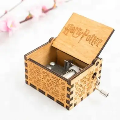 movie theme song hand crank wooden music boxbox  gifts