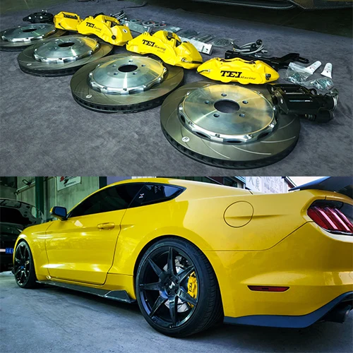 S60-EXPLORE спереди и сзади большой тормозной комплект 6 поршень 4 поршня BBK авто Тормозная система для Ford Mustang 20-дюймовая Автомобильная