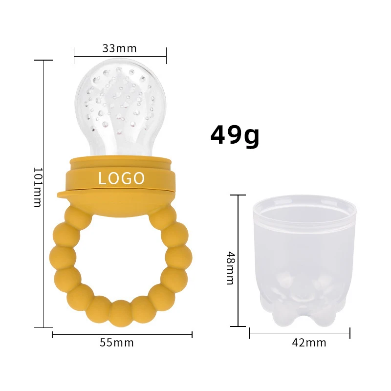 Soft Silicone Baby Food Feeder Fruit Pacifier Feeder for Baby Teething Relief and Baby First Stage Feeding
