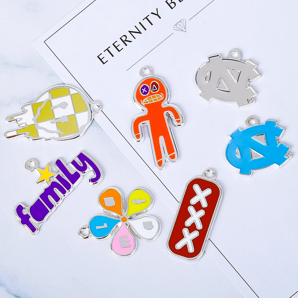 Strawberry custom cute soft hard enamel girl power metal gifts charm