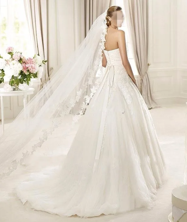 Guangzhou Auyan 2024 Wholesale Wedding Cathedral Veil Wedding Long Manufacturers Supply Wholesale Long Wedding Veils Bridal