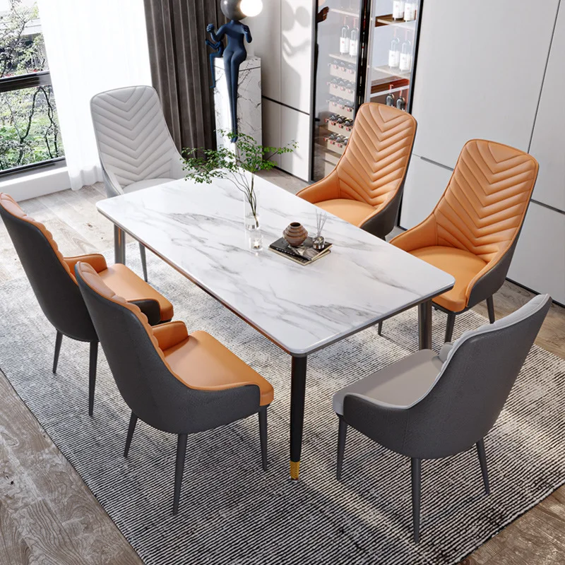 Modern and minimalist home dining chairsbackrest chairs hotel modern creative with armrests dining chairssoft bags desks