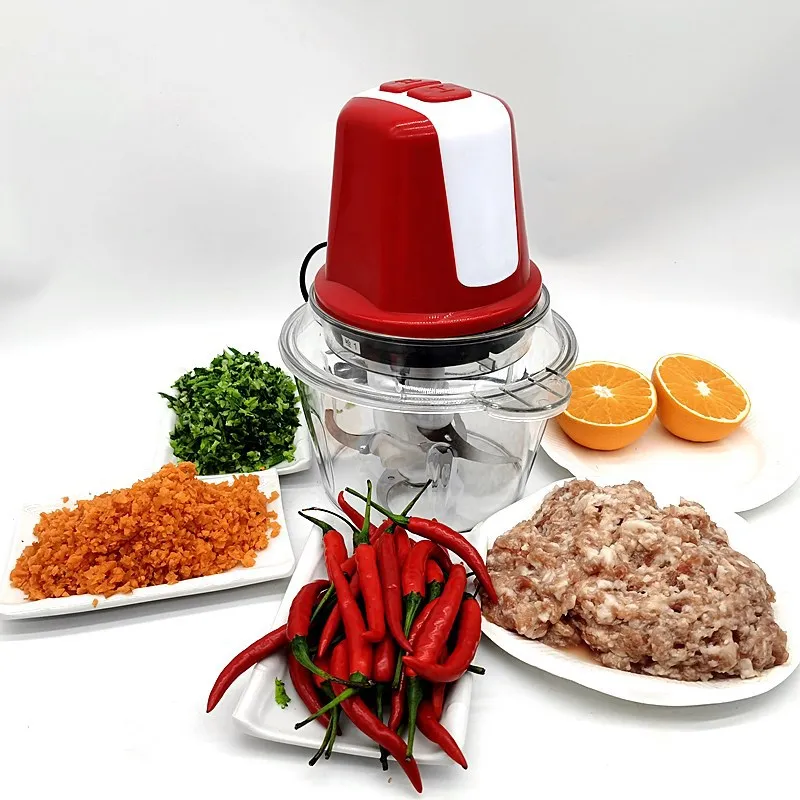 Бытовая электрическая мясорубка многофункциональный электрический кухонный комбайн 2 литра двойные шестерни кухонный комбайн мясорубка