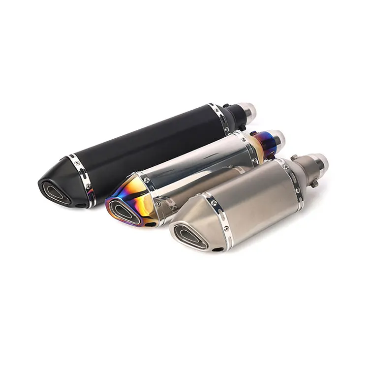 Manufacturer direct selling 2021 stainless steel small hexagon large displacement motorcycle exhaust pipe