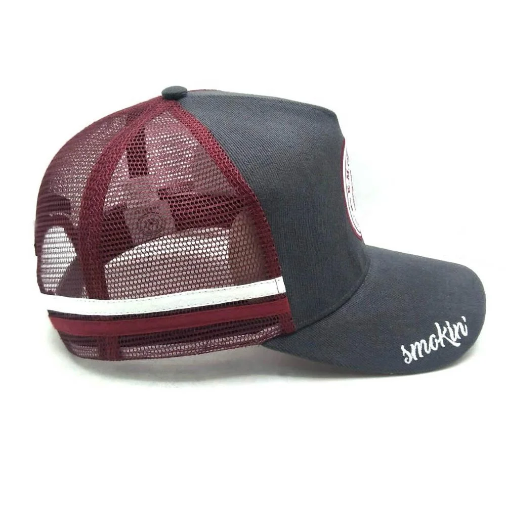 Custom 100% cotton/mesh embroidery swen-on badge trucker caps with bottle opener