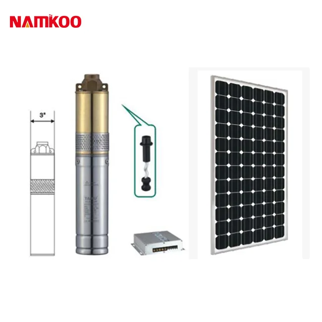 Namkoo 5.5kw Solar powered hybrid water pump agricultural solar pump 7.5hp