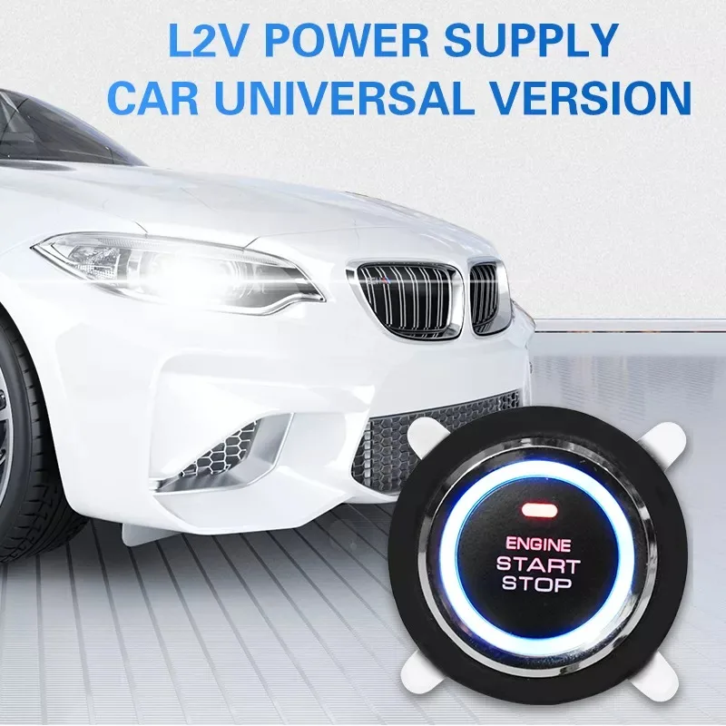 Car lock one key start system engine ignition system 12V automatic alarm system