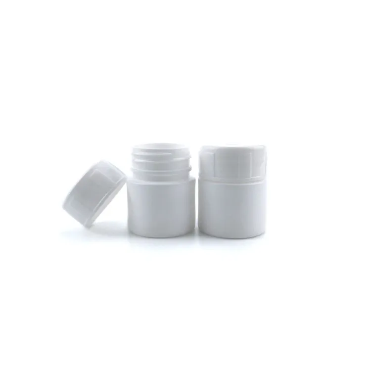 Empty  50ml 100ml Round White HDPE Capsules Tablets Bottle medicine tablets pill packaging bottles