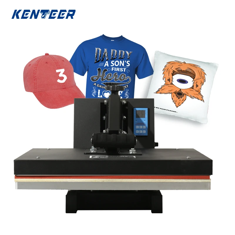 Retailer hit press machine t-shirt printing pneumatic heat press 40x60 film ready to press transfer designs for t-shirts