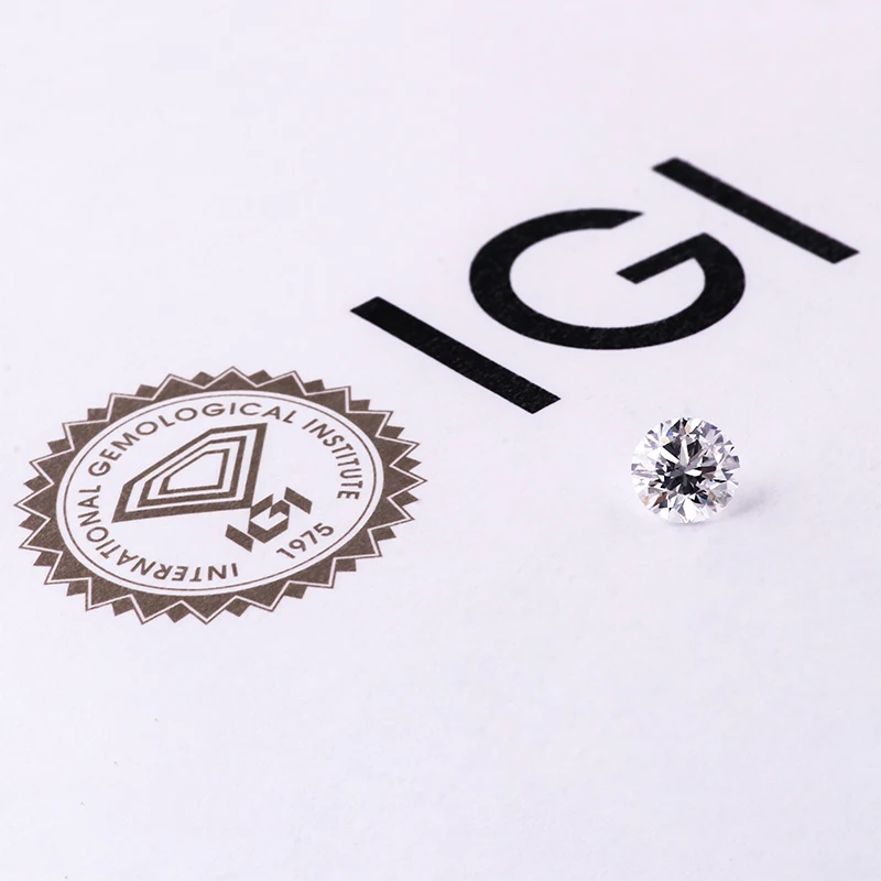 DE White Color Lab grown diamond round shape 2.1CT High Quality IGI GIA certificated VS1 3EX wholesale from factory loose stone
