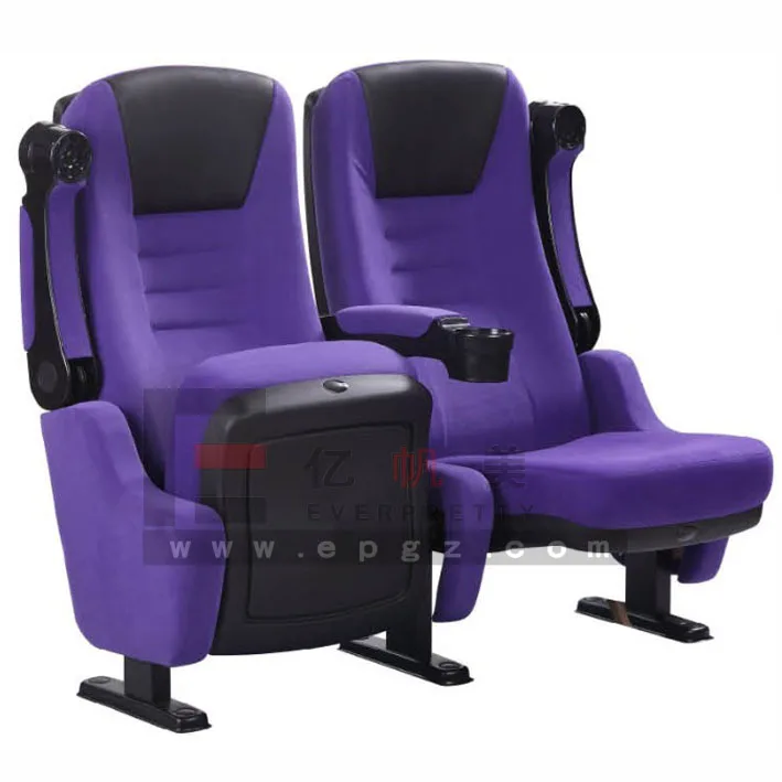 Heavy Duty Hall Theater Furniture Public Area Cinema Use Metal Frame Soft Foam Auditorium Chair with Tablet