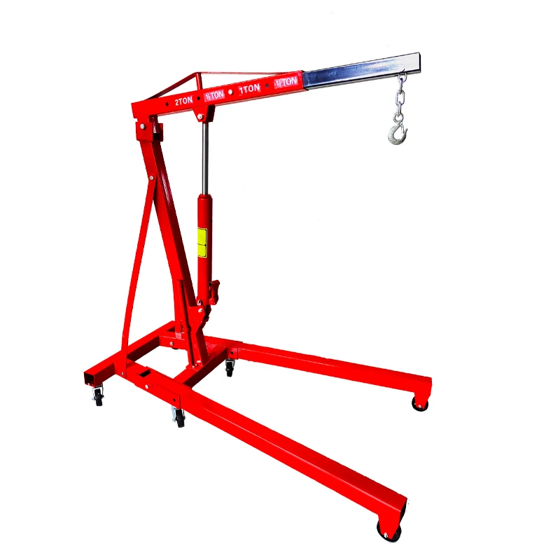 Workshop 2 Ton Hydraulic Engine Shop Car Lift Crane Hydraulic Folding Engine Crane