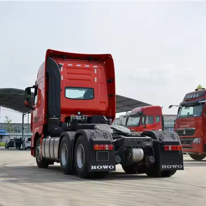 Тяжелый 420hp Подержанный черный Howo A7 тракторный грузовик для продажи