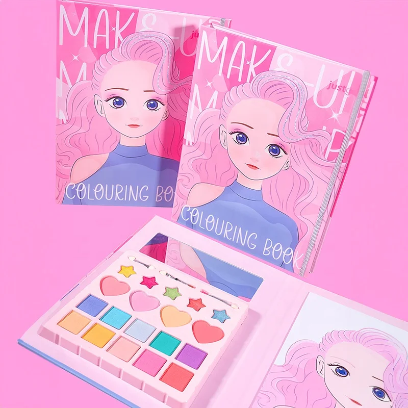 Girls Make Up Toys Pretend Educational Kits Simulation Role Play Toys Cosmetics Beauty Book Sets For Girls