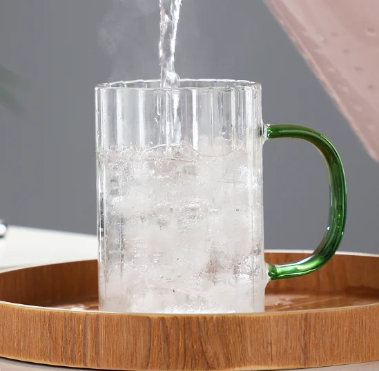 300 ml Coffee Mugs,Drinking Glasses with Handle,Glass Cups for Hot or Cold Drinks like Cappuccino,Latte,Cocoa,Milk,Coffee Mugs