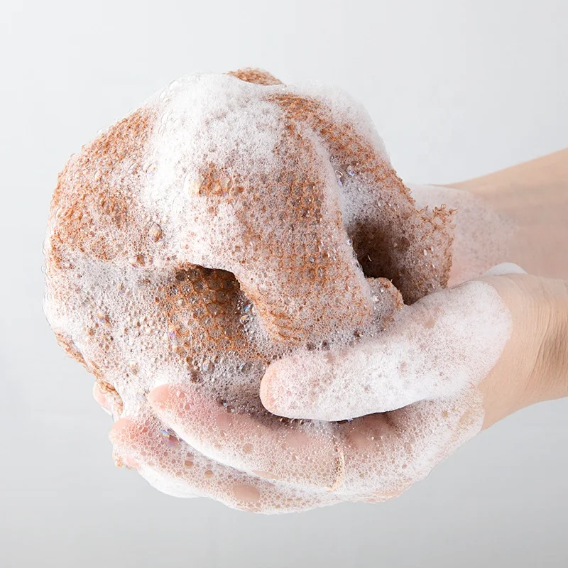 African Net Sponge Exfoliating Long Bath Sponge Washcloth Shower Net African Body Scrubber Net For Dead Skin Remover Skin Smooth