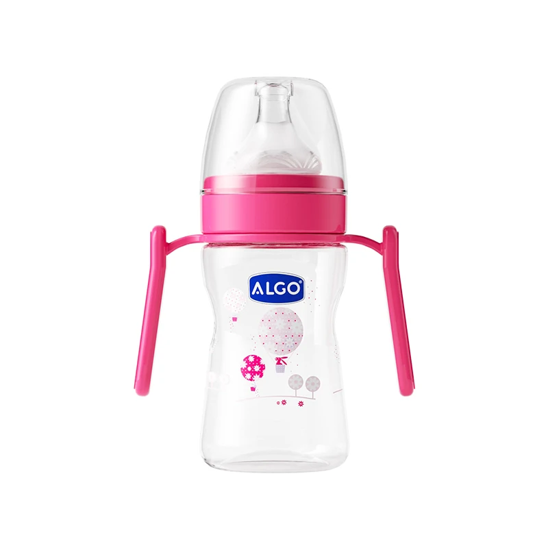 ALGO factory new arrival baby bottle,plastic baby feeding bottle