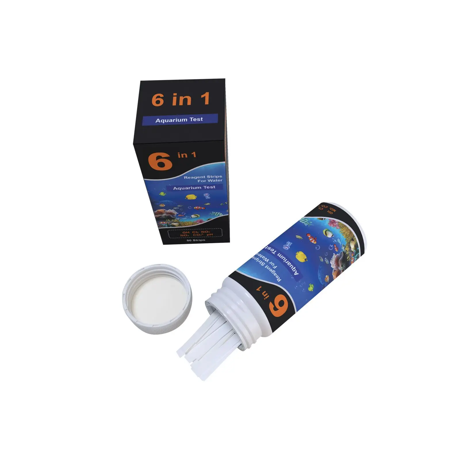 CE Water Quality Testing Kits Water Test Strips W-6 for 50strips