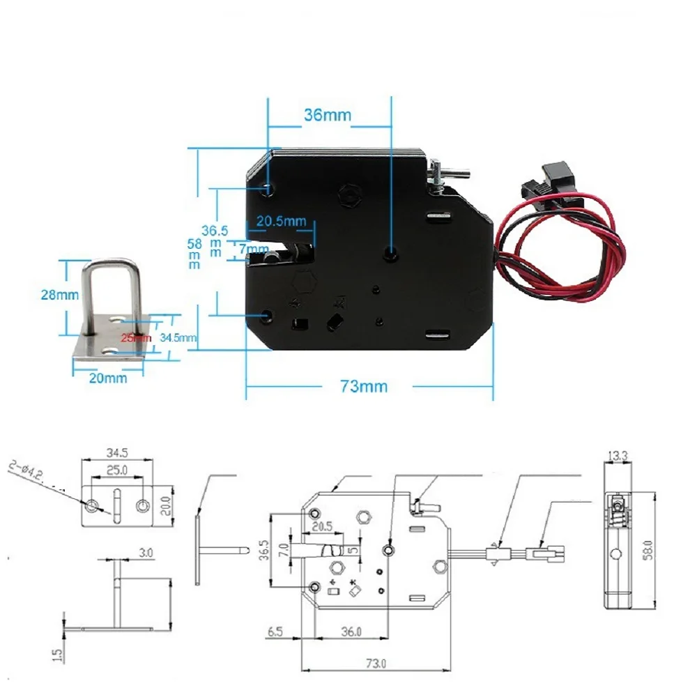 Door lock smart lock pick