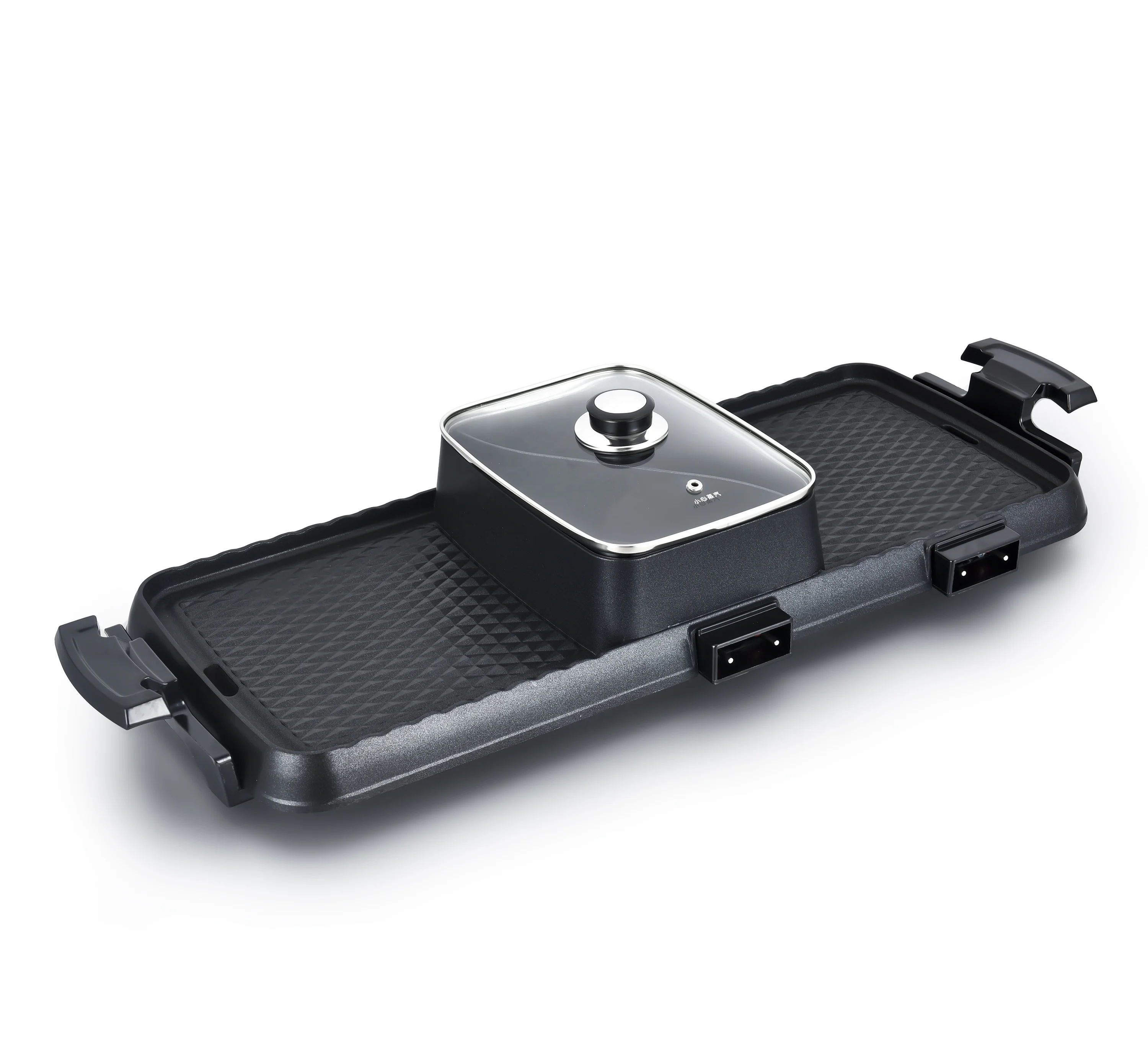 2 в 1 горячий горшок и барбекю гриль Крытый Корея бездымный Электрический антипригарной Электрический гриль с горячий горшок