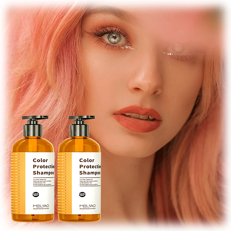 Luxury Customized Color Protect Shampoo Organic Aloe Vera Coconut Prevents Fading Hair Wash Shampoo For Anti-Fade High Shine