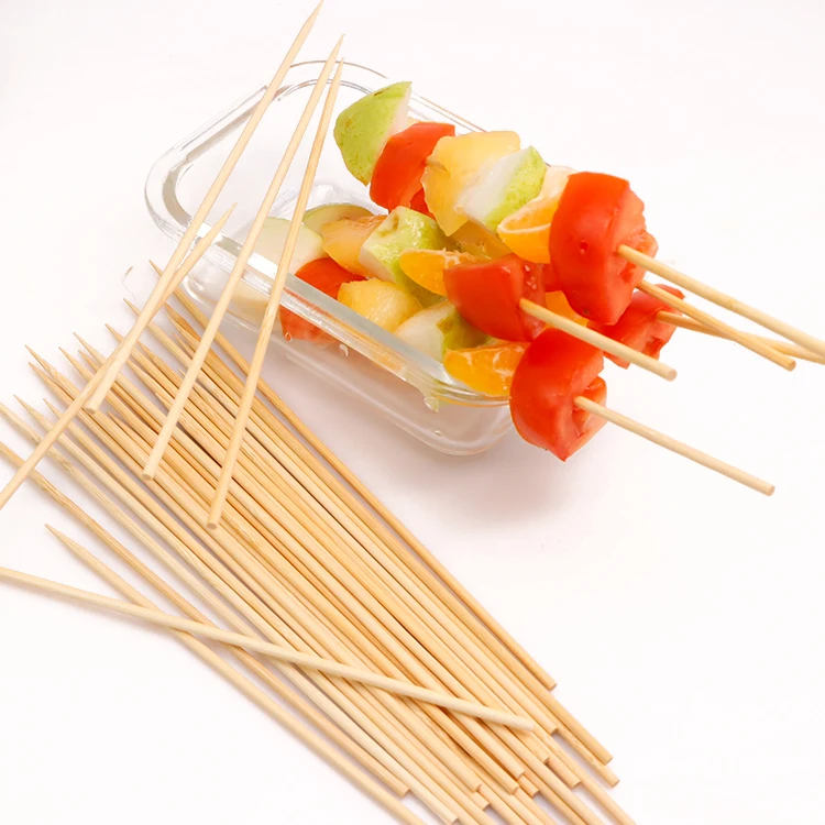 4mm *15 cm round long bamboo bbq skewer stick for sale