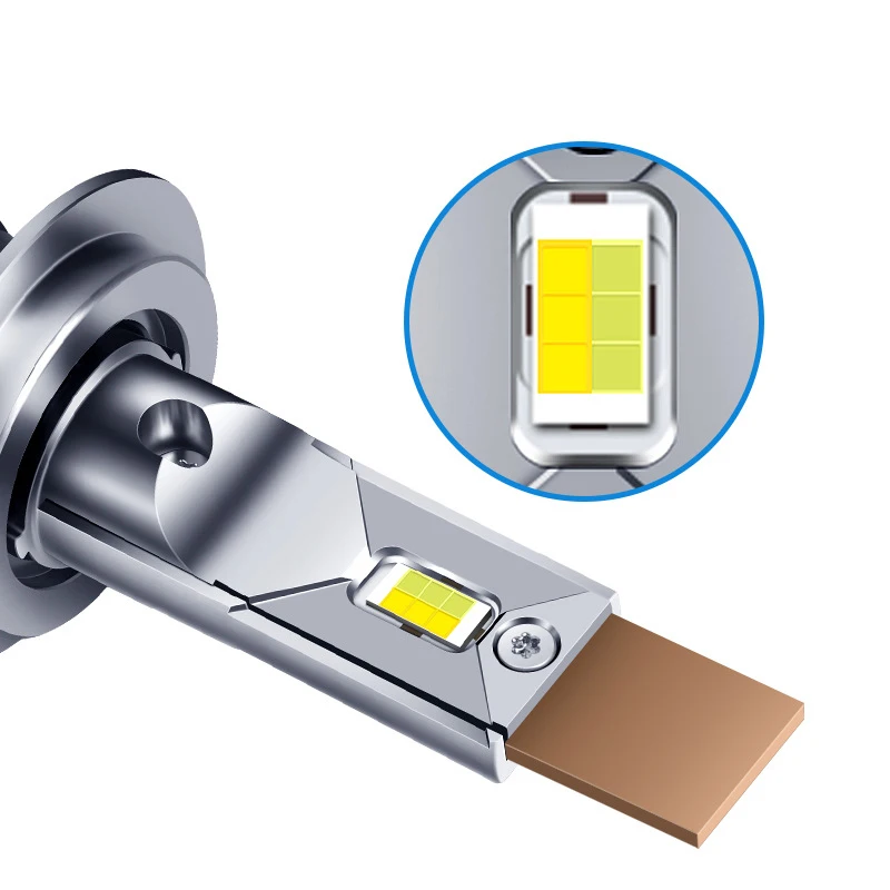 Cross-border Amazon AliExpress hot sale tri-color led car headlights modified high-power far and near light bulbs