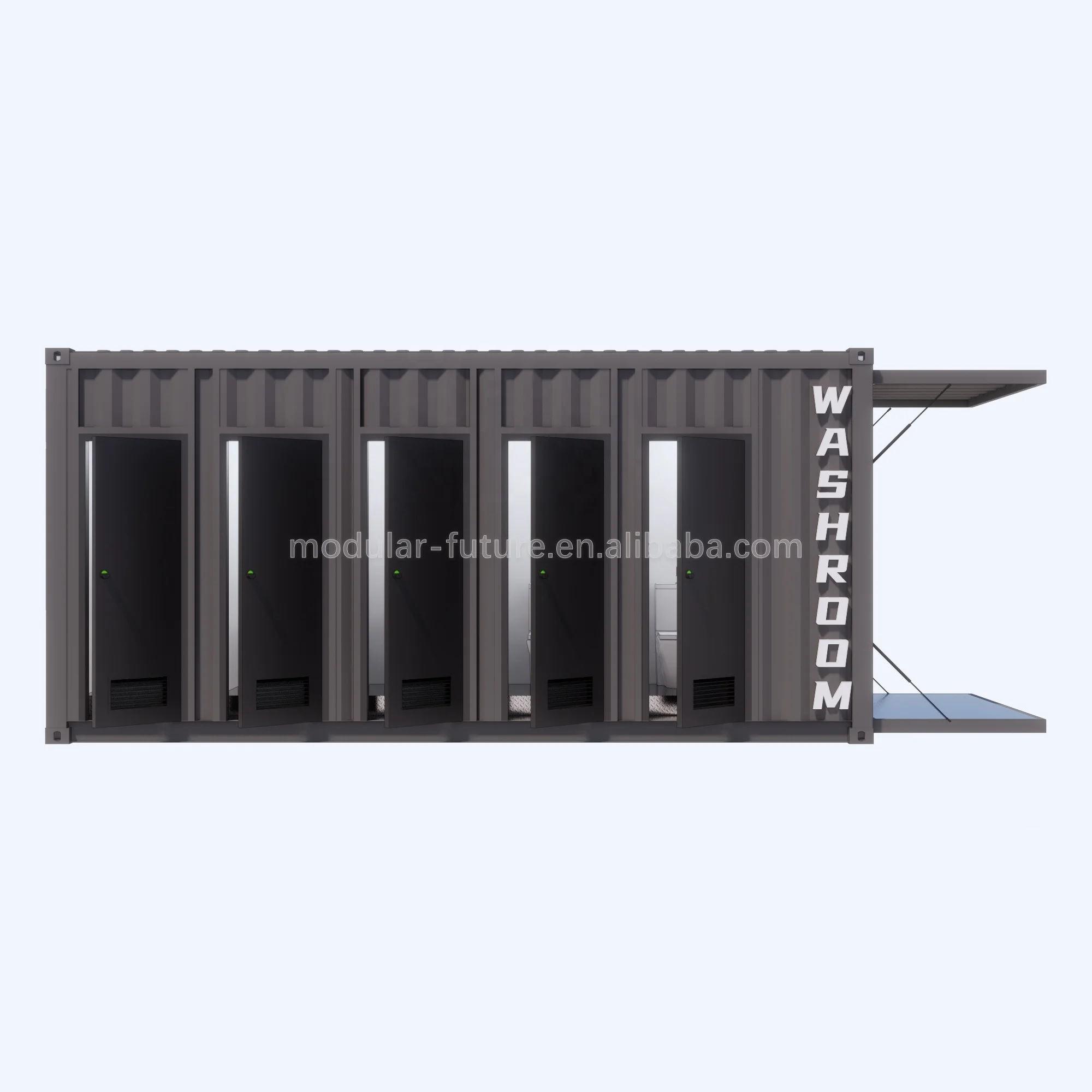 China Public Modular Mobile Toilets Cabin Outdoor Restroom Block Mobile Portable Container Toilet for Sale