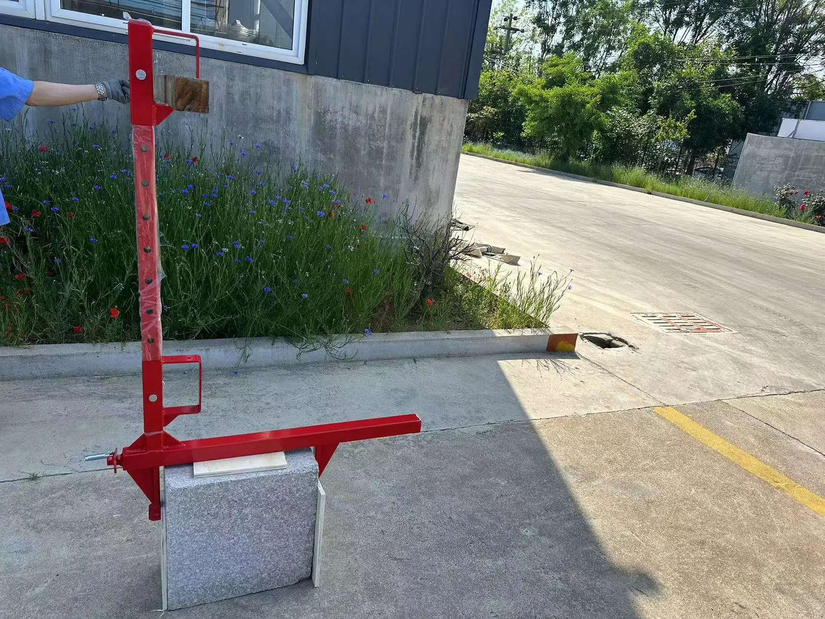 Parapet Wall Temporary Guardrails Slab Clamp for Construction Standing Seam Roof Clamp