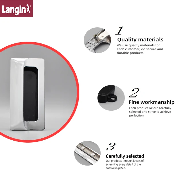 Langin LS122, защелка, цинковый сплав, тяговые ручки, фурнитура, ручная мебель