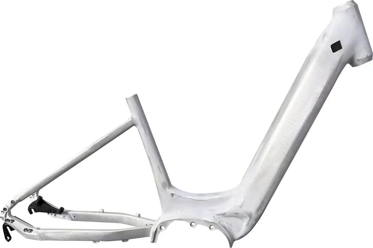 Lightweight Electric Road Bicycle Frame with Mid-Drive Motor Durable Carbon Fiber Titanium Alloy Materials for MTB & BMX Riding