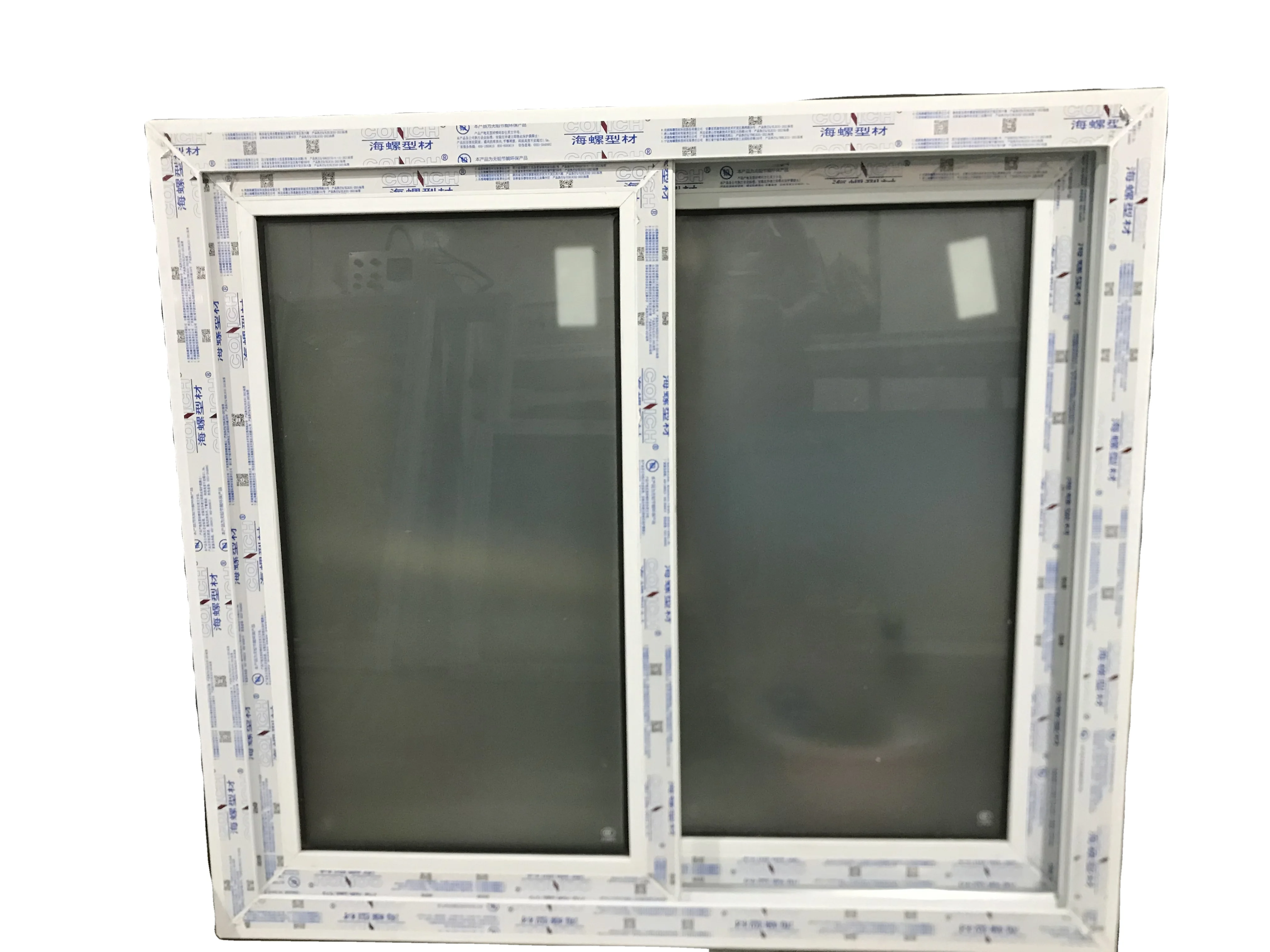 Cheap Price Kitchen Internal Tinted Double Glass Horizontal Sash Upvc Sliding Window With Screen