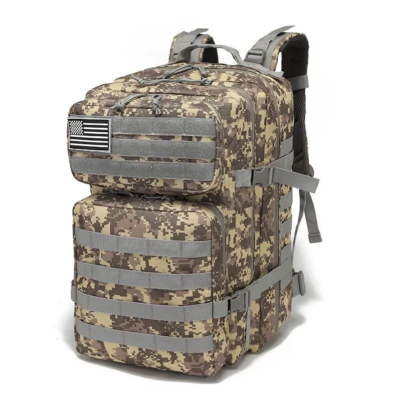 Outdoor  backpack multifunctional large-capacity camouflage field camping waterproof sports boarding Mountain Shoulder Bag
