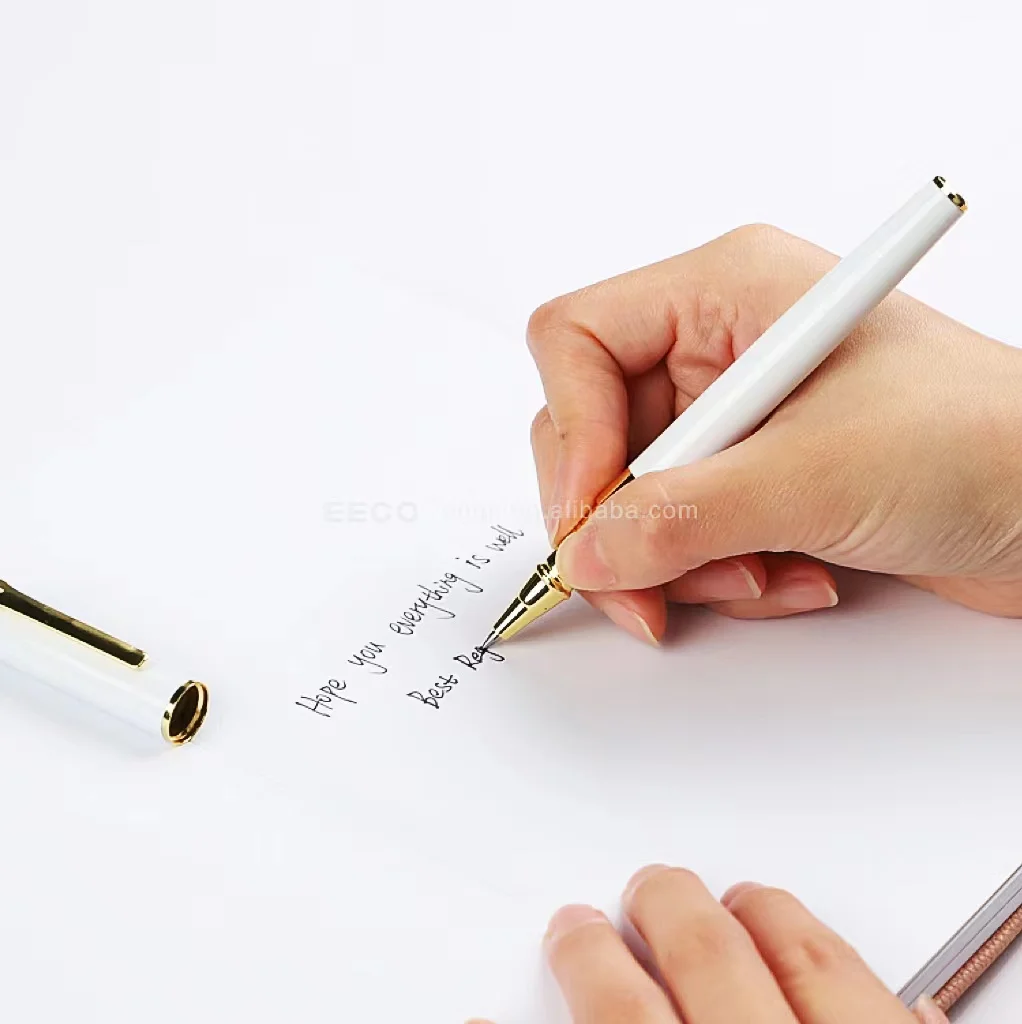 High Quality 0.5 Metal Ballpoint Pens Set Gifts With Custom Logo Luxury Business Printed Gel Plastic Metal Ballpoint Pens