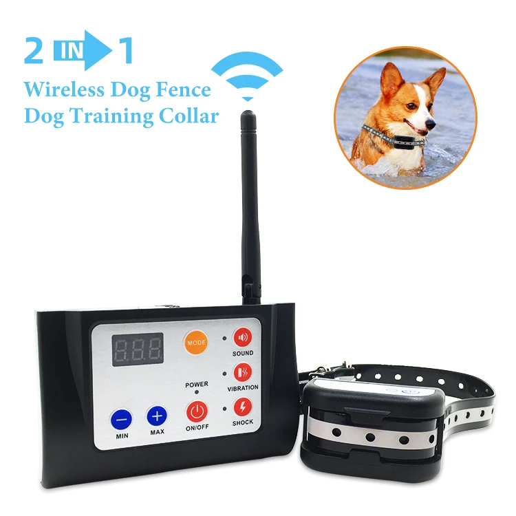 amazon top seller dog Training Pet containment 2 in 1 Safe Outdoor radio Wireless Waterproof dog electric fence