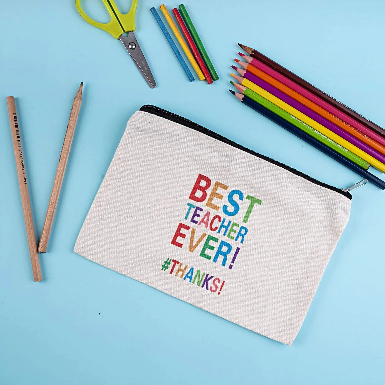 Конкурентоспособная Цена по прейскуранту завода изготовителя запас нескольких Коло пенал на молнии, изготовленным на заказ логосом холщовый пенал на молнии