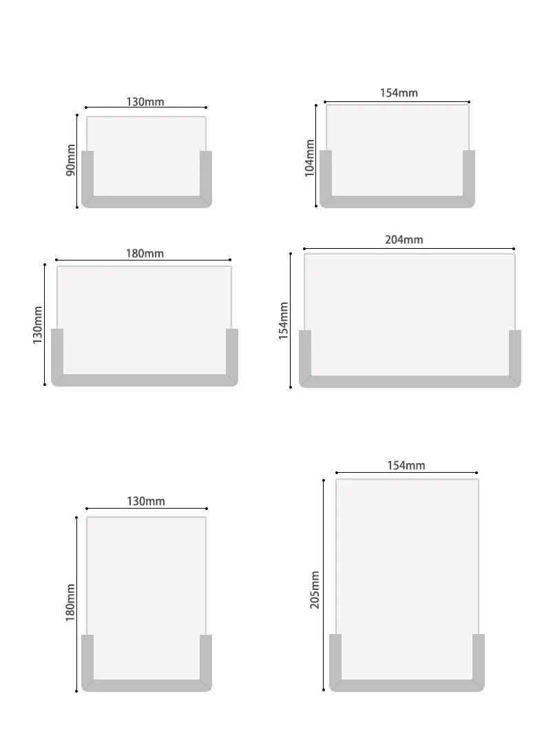 
2021 clear acrylic menu display stands for US Market marketing stand display 