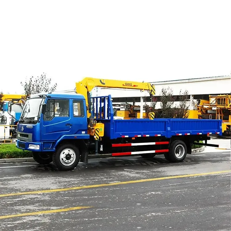 Top brand SQ4SK2Q 4 ton straight arm truck mounted crane 4ton 3 ton 2 ton mini Jib truck mounted crane best price for sale