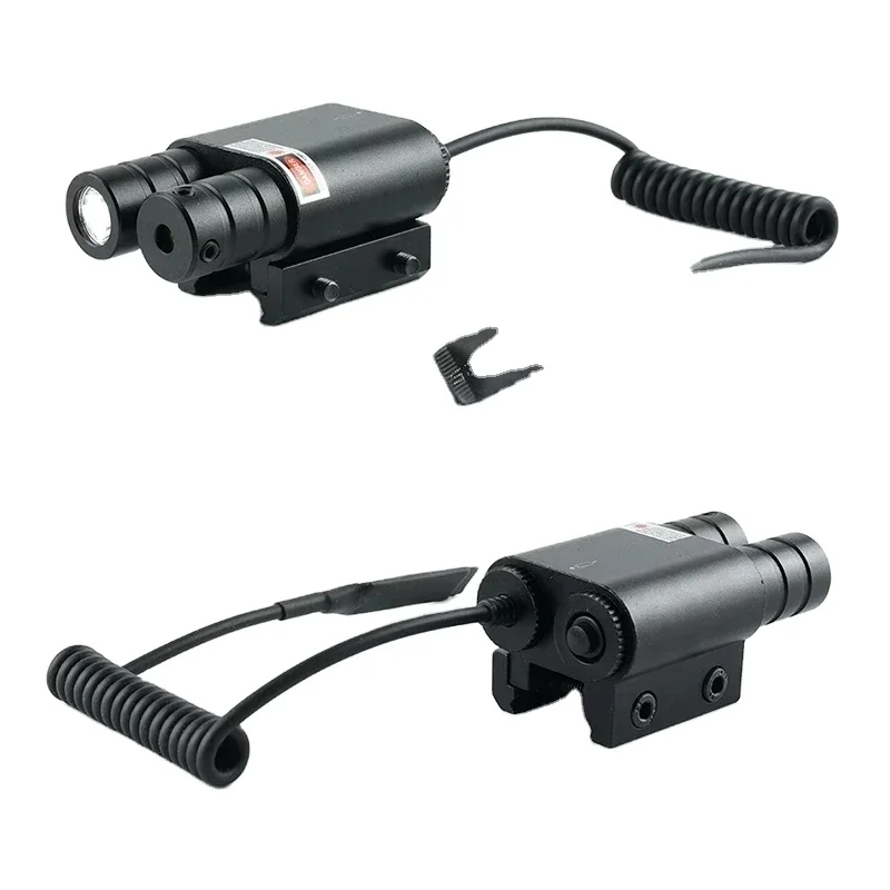 Red Dot Flashlight Combo Shockproof Hunting Laser Sight