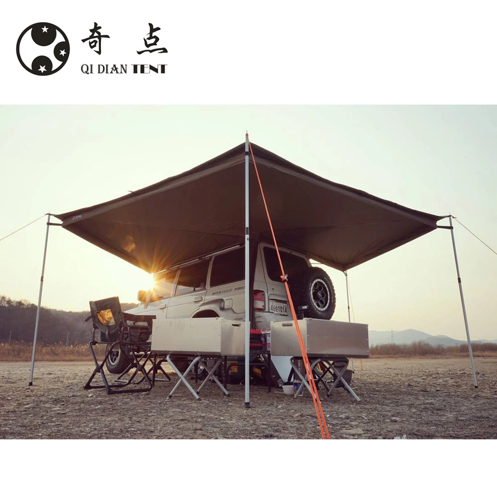 China Factory Manufacturer Supplier RV Car Foxwing Awning Side Tent Wing Awning 2.1m Radius Size Waterproof UV Proctected