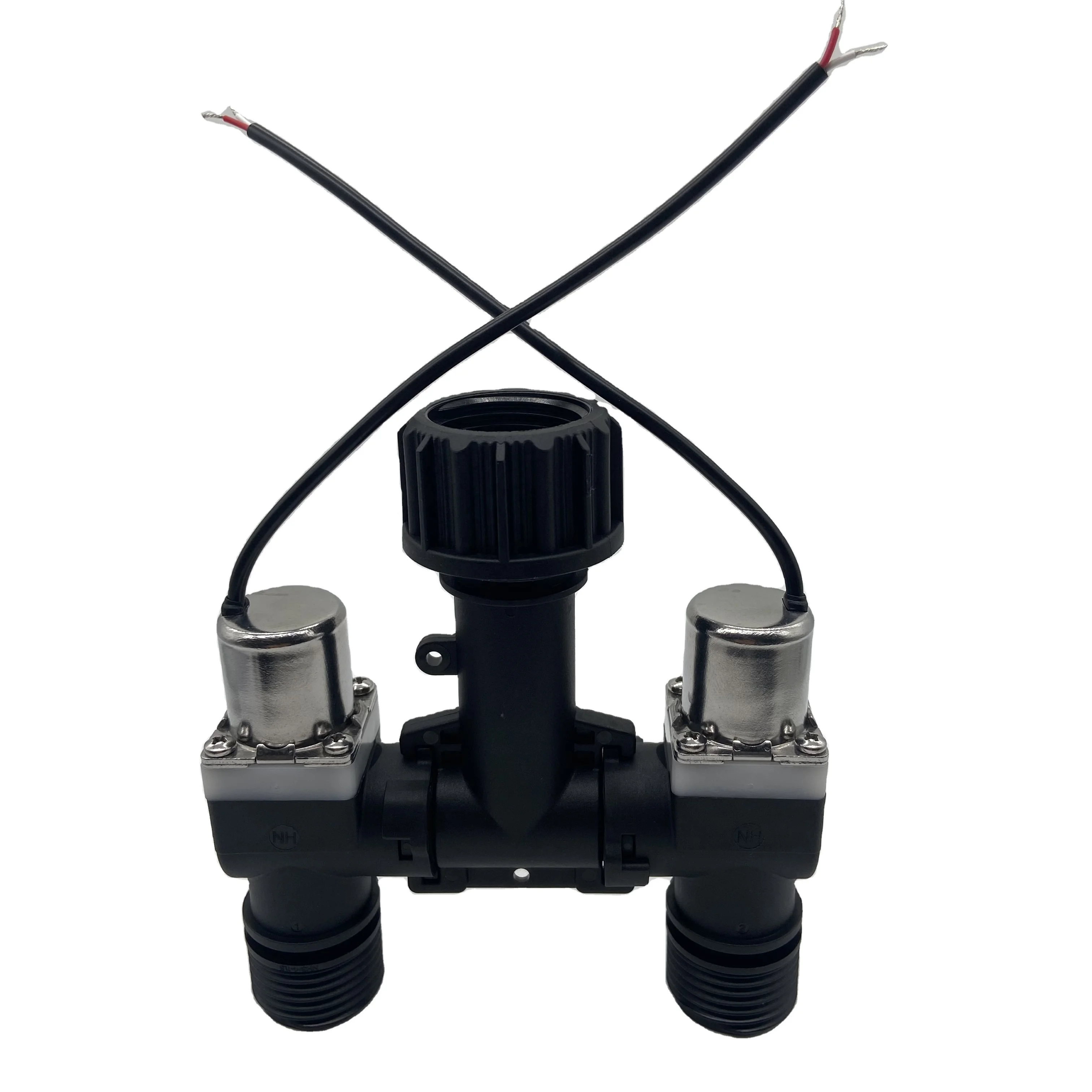 Transl Plastic Solenoid Dual channel Pulse Type Valve 3/4 Inch Latching Valve for Agriculture Irrigation System