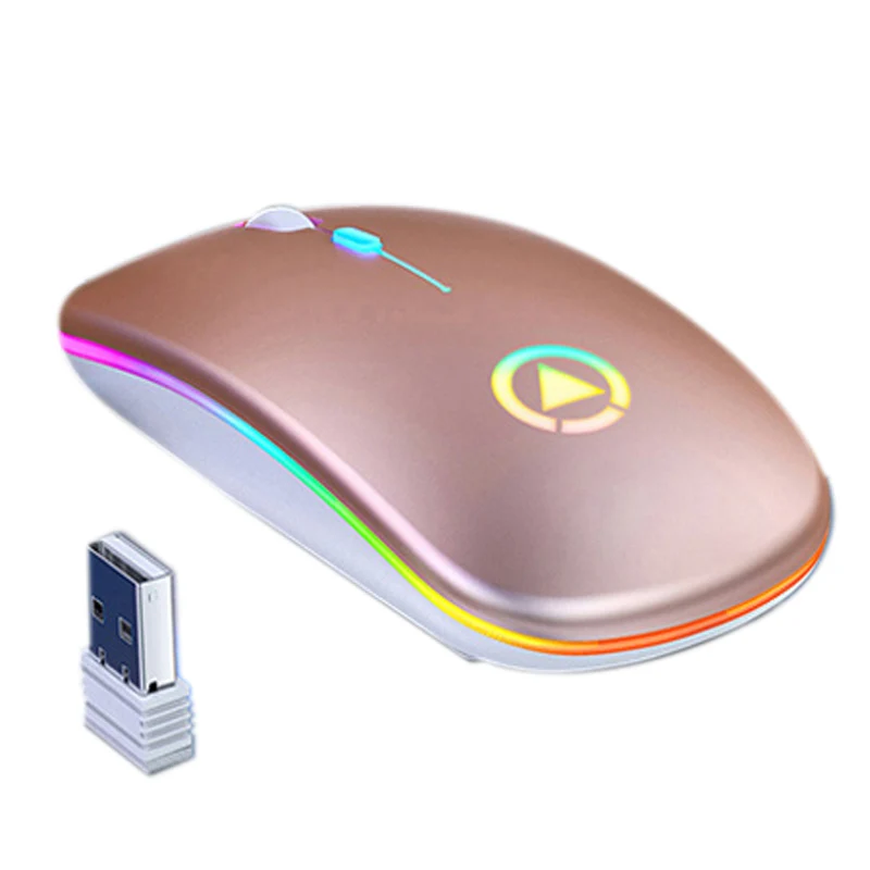  Оптовая продажа оптическая игровая мышь с 4 кнопками 2 ГГц RGB компьютерная беспроводная